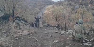 MSB, Irak'ın kuzeyinde 4 teröristin teslim olduğu anlara ilişkin görüntüleri paylaştı