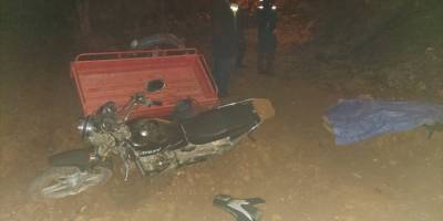 Denizli'de devrilen motosikletin sürücüsü öldü