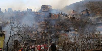 Yangın bu köyün kaderi