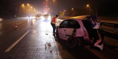 Beykoz’da zincirleme trafik kazasında 6 kişi yaralandı