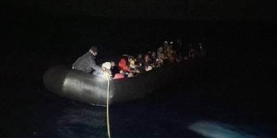 Muğla açıklarında 82 düzensiz göçmen kurtarıldı