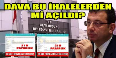 İmamoğlu'na "İhaleye Fesat Karıştırmak"tan açılan dava dosyasında bu ihaleler mi bulunuyor?