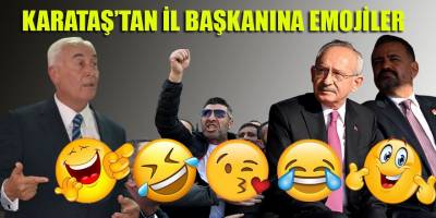 Karataş, "beğeni karnecisi" il başkanına ilk "emoji" karnesini verdi!
