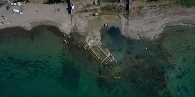 İznik Gölü'nün bazı bölümlerinde su çekilmesi 100 metreye ulaştı