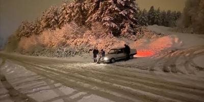 Zonguldak'ın yüksek kesimlerinde kar etkili oluyor