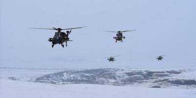 "Kış Tatbikatı-2023" kapsamında helikopter destekli hava operasyonu icra edildi