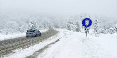 Kütahya'da kar etkili oldu