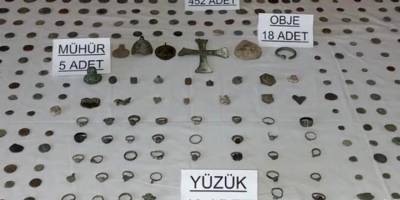 Roma ve Bizans dönemine ait tarihi eserler ele geçirildi