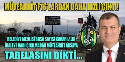 Belediyecilikte son tango! Tire belediyesi arsa satışı ihalesine dahi çıkmadan talipli müteahhit tabelasını dikti iddiası...