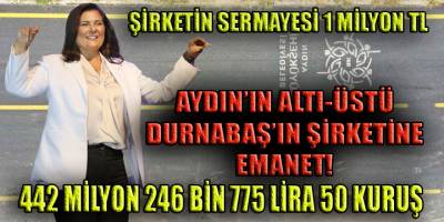 Çerçioğlu tarih yazmaya devam ediyor! 1 Milyon TL sermayeli Durnabaş'ın şirketi Aydın BŞB'de 442 Milyonluk ihaleye imza attı...