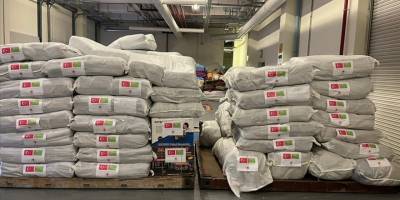 Aşkabat Büyükelçiliğince toplanan 1500 battaniye ile 10 jeneratör afet bölgesine gönderildi