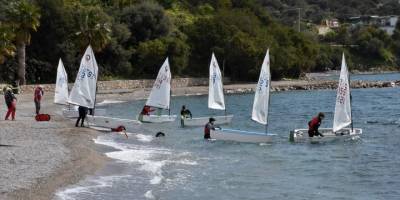 Estonyalı yelkenciler Bodrum'da kamp yapıyor