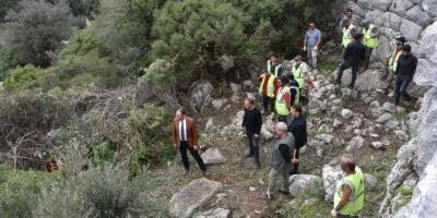 Syrna Antik Kenti'nde tespit ve çevre temizliği başlatıldı