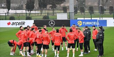 A Milli Futbol Takımı, İstanbul'daki son çalışmasını yaptı