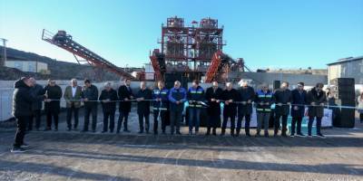 Kütahya'da kurulan tesiste, 13 milyon ton atık şlam kömürü ekonomiye kazandırılacak