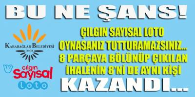 Sayısal Loto'yu sollayan ihale! Karabağlar belediyesi müdürlüklerinin 8'e bölünüp çıkılan ihalesinin 8'ni de aynı şahıs kazandı...