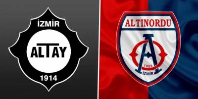 İzmir derbisinde Altay ile Altınordu yarın karşılaşacak