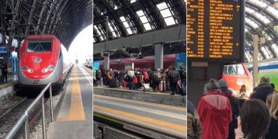 İtalya'da devlet demir yolu firmasının çalışanları greve gitti