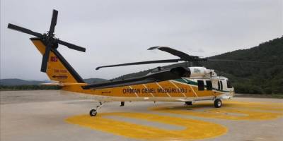 Muğla'da OGM envanterine giren ilk yangın söndürme helikopterlerinin test uçuşu yapıldı