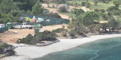 Bodrum'da sahile beyaz kum döken firmaya para cezası uygulandı