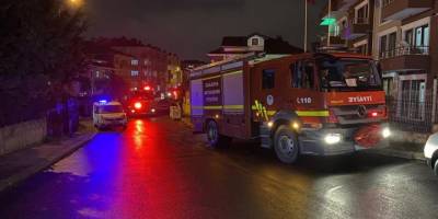 Kız öğrenci apartında yangın