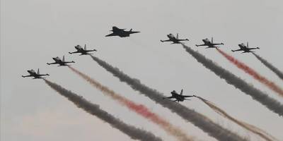 Türk Yıldızları, SOLOTÜRK ve Kızılelma'nın birlikte uçuşu 360 derece çekimle görüntülendi