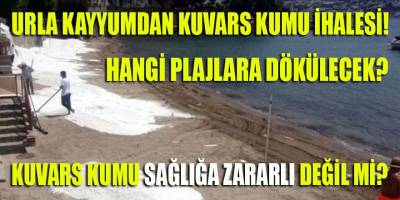 Bu yıl Urla plajları bembeyaz kumla kaplanıyor!