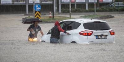 Başkentte sağanak etkili oldu