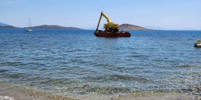 Bodrum'da dip tarama faaliyeti çalışması ekiplerce durduruldu