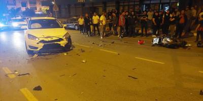 İzmir'deki otomobilin motosiklet ile çarpışması sonucu 1 kişi öldü