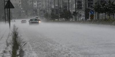 Kars'ta sağanak ve dolu etkili oldu