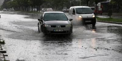 Kayseri'de sağanak etkili oldu