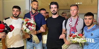 Trabzonspor'un transfer görüşmesi yaptığı Orsic ile Joaquin Fernandez, Trabzon'a geldi