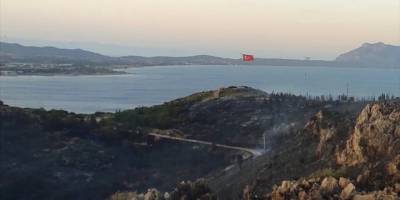 Datça'da makilik alanda çıkan yangında 25 hektarlık alan zarar gördü