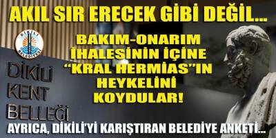 Dikili belediye başkanı Kırgız, belediye kasasından ödenen parayla rakiplerini teraziye çıkardı!