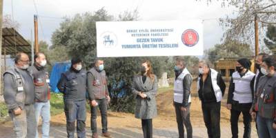 DEÜ Kiraz’da bölgenin ilk kanatlı hayvan çiftliğini kuruyor