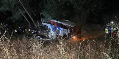 Yozgat'ta şarampole düşen yolcu otobüsündeki 12 kişi öldü, 19 kişi yaralandı