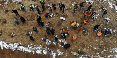 Kastamonu’da rehabilite edilen çöp sahasına bin fidan dikildi