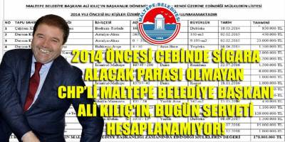 Maltepe Belediye Başkanı hakkında şok iddia! 'Sigara alacak parası yokken milyoner oldu'