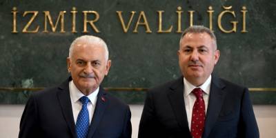 AK Parti Genel Başkanvekili Yıldırım, İzmir Valisi Elban'ı ziyaret etti