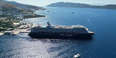 Bodrum'a "Mein Schiff 5" kruvaziyeriyle 2 bin 601 turist geldi