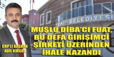 Muşlu Diba şirketinin sahibi Fuat Altundere, Dikili belediyesinde 2. ihalesini bireysel şirketi ile kazandı