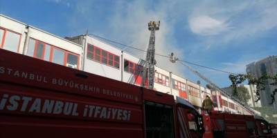 Bağcılar'daki Matbaacılar Sitesi'nde çıkan yangında 1 kişi yaşamını yitirdi