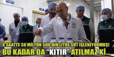 İZTARIM'ın bir vardiyada 36 Milyon 500 Bin litre süt işleme kapasitesi varmış!