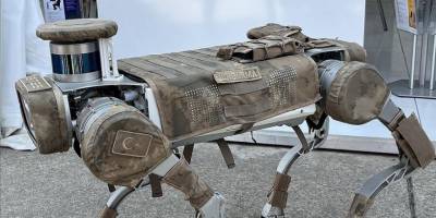 Robot köpek Keçi dağlarda Mehmetçik'e siper oluyor