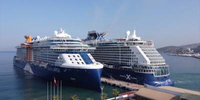 Kuşadası'nda kruvaziyer hareketliliği sonbaharda da sürüyor