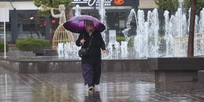 Bolu Dağı'nda sis ve sağanak