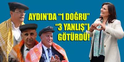 KK'nın Aydın'daki "1 Doğrusu", "3 Yanlış"ı götürdü!
