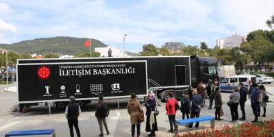 Cumhurbaşkanlığı İletişim Başkanlığı Dijital Tırı 7. durağı Muğla’da ziyarete açıldı