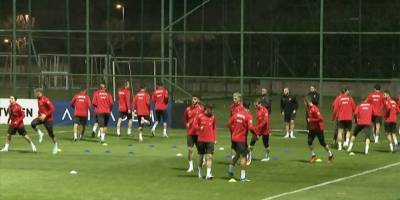 A Milli Futbol Takımı, Almanya ve Galler maçı hazırlıklarını sürdürdü